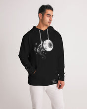 Load image into Gallery viewer, Black Hoodie eye black and white Men&#39;s Hoodie Crazy Eye Collection
