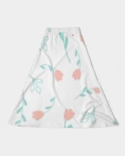 Load image into Gallery viewer, Women&#39;s pink tulip Women&#39;s A-Line Midi Skirt
