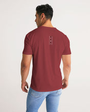 Load image into Gallery viewer, Carmine Red Designer T-shirt b&amp;w original logo 2 Men&#39;s Tee
