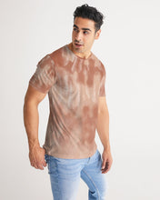 Load image into Gallery viewer, Cream&amp;brown Tie Dye Men&#39;s Designer T-shirt Men&#39;s Tee
