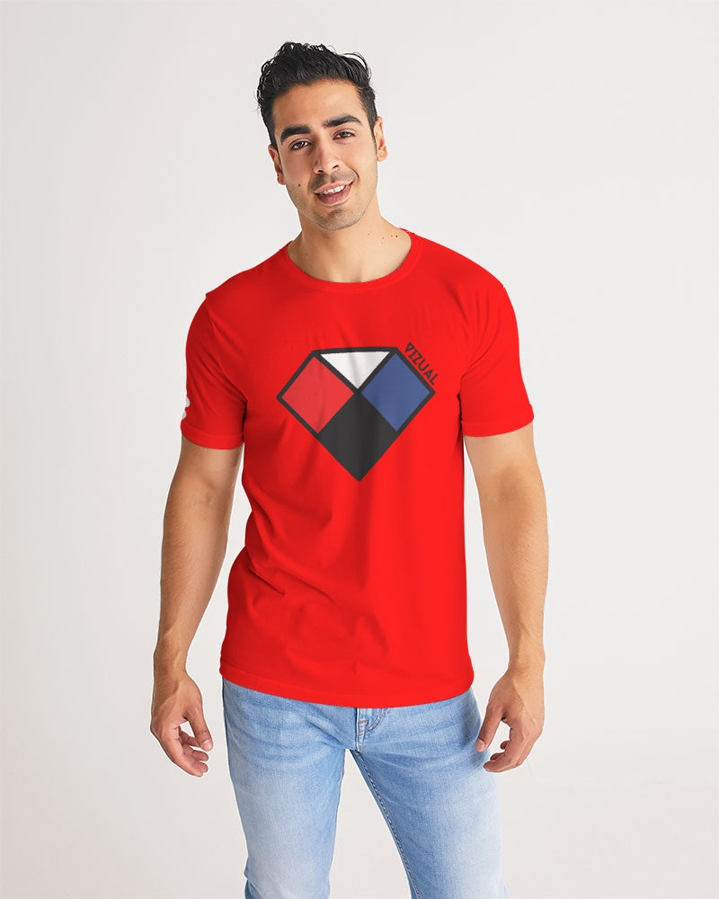 Red t-shirt Vizual Diamond 523 Collection