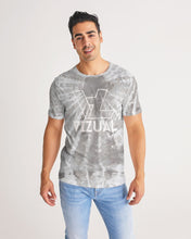 Load image into Gallery viewer, Grey and white tie dye Designer T-shirt Men&#39;s Tee
