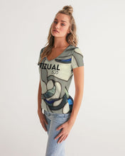 Load image into Gallery viewer, The Virgin Mary stainless design Women&#39;s V-Neck Tee
