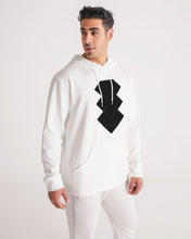 Load image into Gallery viewer, 3 Diamonds Collection White hoodie black diamonds Men&#39;s Hoodie
