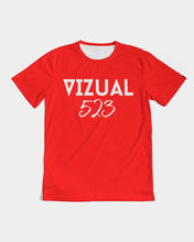 Load image into Gallery viewer, 523 Collection Red Designer T-shirt Bubble letters Men&#39;s Tee
