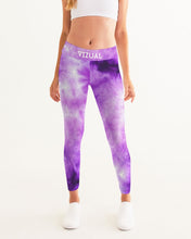 Load image into Gallery viewer, Purple tie dye yoga pants Women&#39;s Yoga Pants
