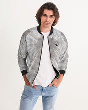 Load image into Gallery viewer, Men&#39;s Grey tie dye bomber jacket Men&#39;s Bomber Jacket
