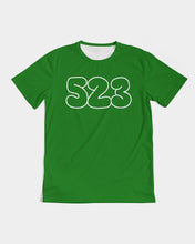 Load image into Gallery viewer, 523 Collection Green T-shirt Bubble letters Men&#39;s Tee
