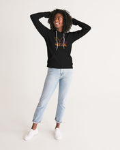 Load image into Gallery viewer, Women&#39;s black hoodie with Original Vizual Logo 2 Women&#39;s Hoodie
