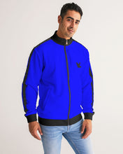 Load image into Gallery viewer, Track jacket royal blue Men&#39;s Stripe-Sleeve Track Jacket
