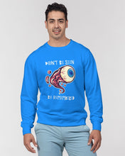 Load image into Gallery viewer, Blue sweatshirt Don&#39;t Be Seen Be Remembered Men&#39;s Classic French Terry Crewneck Pullover
