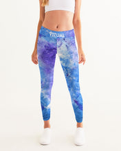 Load image into Gallery viewer, Blue and purple tie dye yoga pants Women&#39;s Yoga Pants
