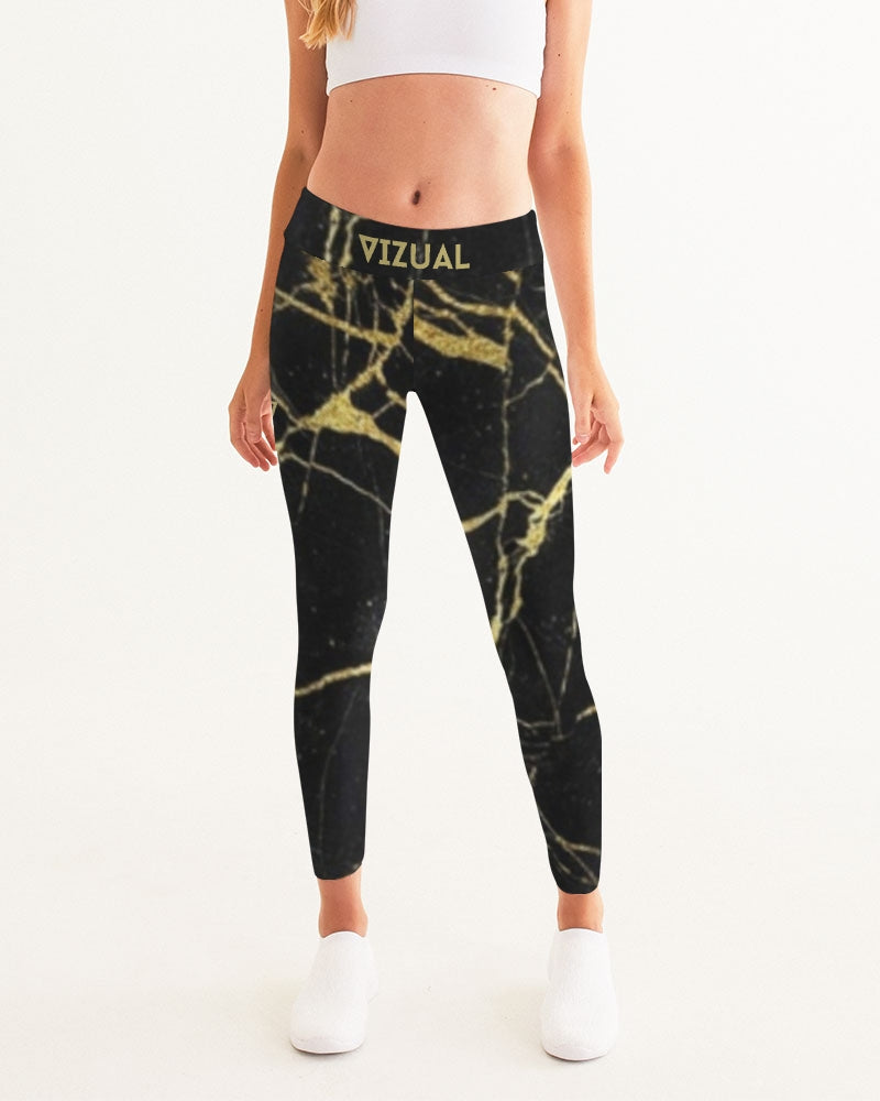 Yoga pants black and gold Women's Yoga Pants