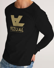 Load image into Gallery viewer, Black long sleeved Designer T-shirt gold original logo
