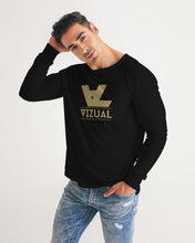 Load image into Gallery viewer, Black long sleeved Designer T-shirt gold original logo
