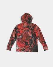 Load image into Gallery viewer, Red and Black tie dye Men&#39;s Hoodie
