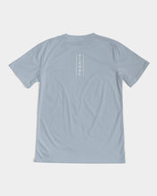 Load image into Gallery viewer, Light blue Designer T-shirt original logo white Men&#39;s Tee
