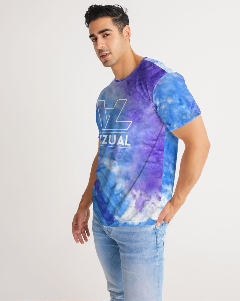 Blue and purple tie dye Designer T-Shirt