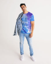 Load image into Gallery viewer, Blue and purple tie dye Designer T-Shirt
