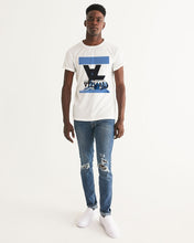 Load image into Gallery viewer, Carolina Blue Graphic T-shirt with Navy logo Men&#39;s Graphic Tee
