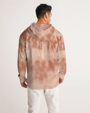 Load image into Gallery viewer, Cream&amp;brown Tie Dye Men&#39;s hoodie Men&#39;s Hoodie
