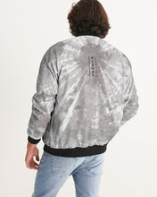 Load image into Gallery viewer, Men&#39;s Grey tie dye bomber jacket Men&#39;s Bomber Jacket
