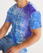 Load image into Gallery viewer, Blue and purple tie dye Designer T-Shirt
