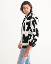 Load image into Gallery viewer, Black Vizual collage bomber jacket Men&#39;s Bomber Jacket
