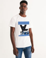 Load image into Gallery viewer, Carolina Blue Graphic T-shirt with Navy logo Men&#39;s Graphic Tee
