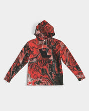 Load image into Gallery viewer, Red and Black tie dye Men&#39;s Hoodie
