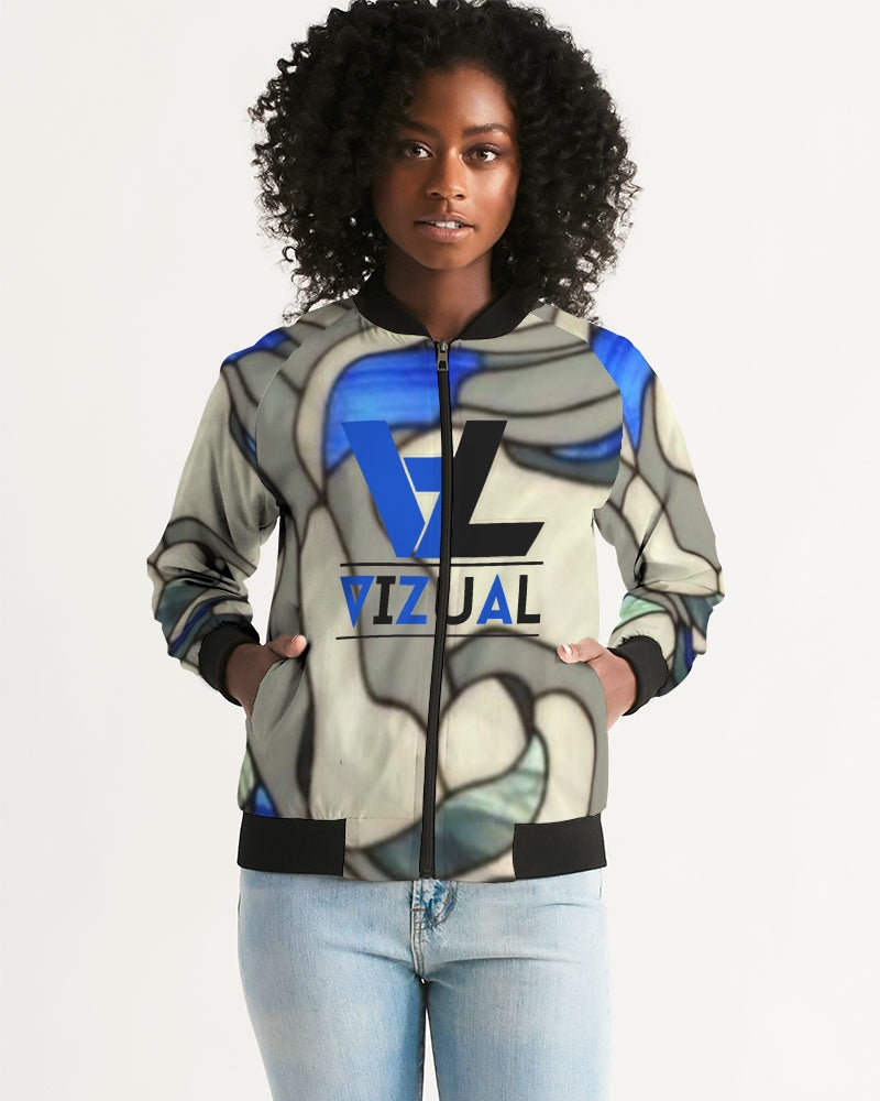 The Virgin Mary stainless design Women's Bomber Jacket Women's Bomber Jacket