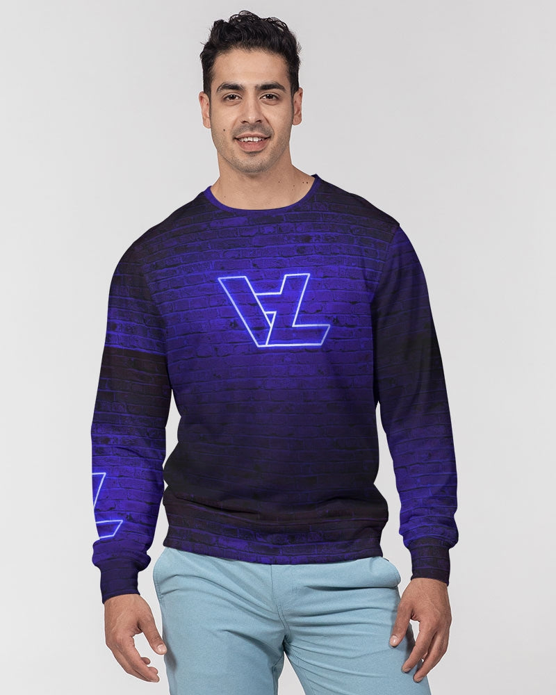 Purple brick Men's Classic French Terry Crewneck Pullover