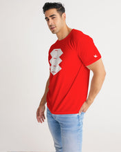 Load image into Gallery viewer, 3 Diamonds Collection Red Men&#39;s Designer T-shirt
