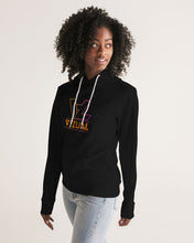 Load image into Gallery viewer, Women&#39;s black hoodie with Original Vizual Logo 2 Women&#39;s Hoodie
