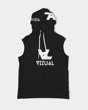 Load image into Gallery viewer, Sleeveless black hoodie Men&#39;s Premium Heavyweight Sleeveless Hoodie
