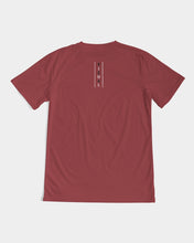 Load image into Gallery viewer, Carmine Red Designer T-shirt b&amp;w original logo Men&#39;s Tee
