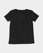 Load image into Gallery viewer, 3 Diamonds Collection black V-neck Women&#39;s V-Neck Tee
