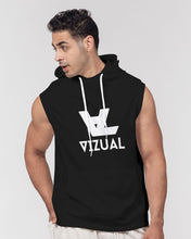 Load image into Gallery viewer, Sleeveless black hoodie Men&#39;s Premium Heavyweight Sleeveless Hoodie
