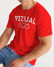 Load image into Gallery viewer, 523 Collection Red Designer T-shirt Bubble letters Men&#39;s Tee
