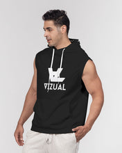 Load image into Gallery viewer, Sleeveless black hoodie Men&#39;s Premium Heavyweight Sleeveless Hoodie
