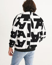 Load image into Gallery viewer, Black Vizual collage bomber jacket Men&#39;s Bomber Jacket
