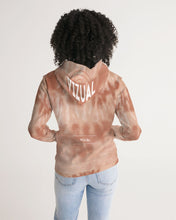 Load image into Gallery viewer, Cream&amp;brown Tie Dye Men&#39;s hoodie Women&#39;s Hoodie
