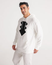 Load image into Gallery viewer, 3 Diamonds Collection White hoodie black diamonds Men&#39;s Hoodie
