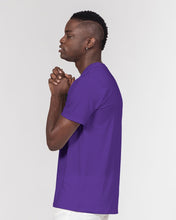 Load image into Gallery viewer, Purple b&amp;w crazy eye t and purple crazy eye pocket t Men&#39;s Everyday Pocket Tee
