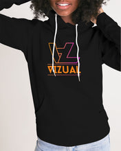 Load image into Gallery viewer, Women&#39;s black hoodie with Original Vizual Logo 2 Women&#39;s Hoodie
