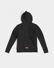 Load image into Gallery viewer, Women&#39;s black hoodie with Optical Illusion logo Women&#39;s Hoodie
