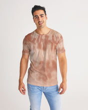 Load image into Gallery viewer, Cream&amp;brown Tie Dye Men&#39;s Designer T-shirt Men&#39;s Tee
