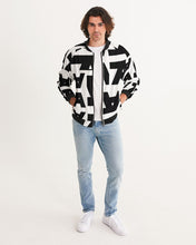 Load image into Gallery viewer, Black Vizual collage bomber jacket Men&#39;s Bomber Jacket
