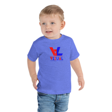 Load image into Gallery viewer, Toddler Short Sleeve Tee red&amp;blue original logo
