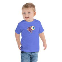 Load image into Gallery viewer, Toddler Short Sleeve Tee crazy eye logo blue eye
